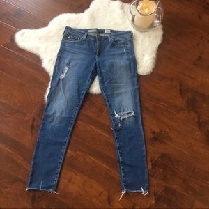 AG Adriano Goldschmeid skinny distressed jeans 31